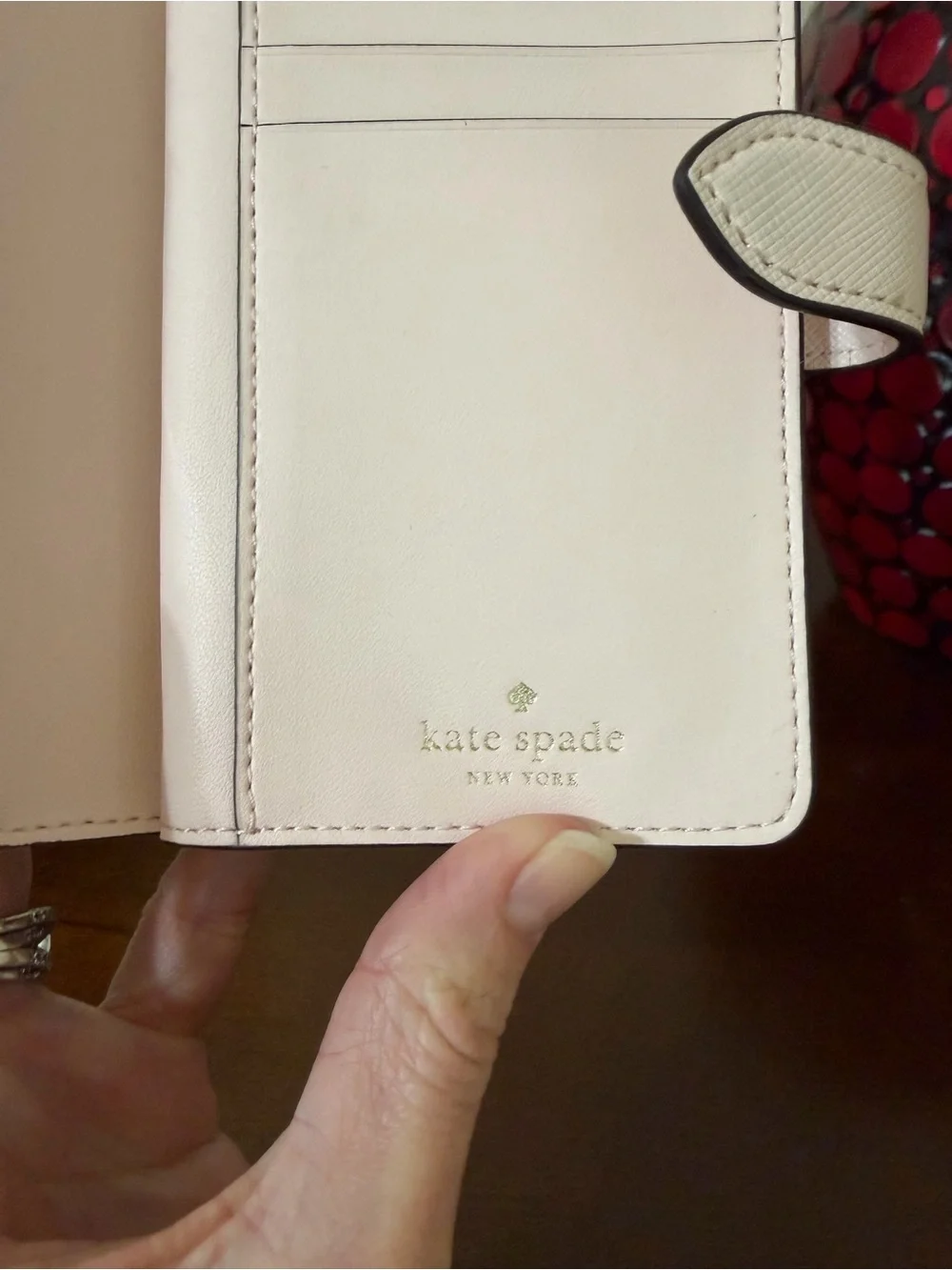 kate spade Madison Strawberry Garden Medium Compact Bifold